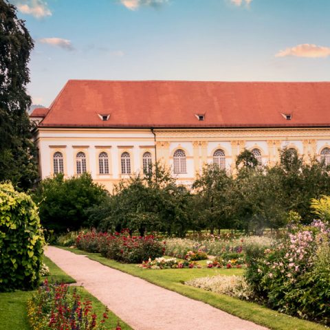 Restaurierte Schlossfassade Schloss Dachau